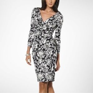 Ralph Lauren Faux Wrap V-Neck Dress